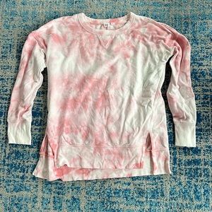 tie-dyed pullover sweatshirt